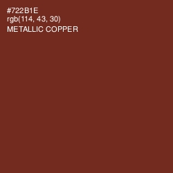 #722B1E - Metallic Copper Color Image